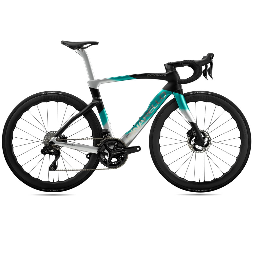 2024 Pinarello Dura Ace Di2 – Nebula Green Silver Road Bike (WAREHOUSEBIKE)